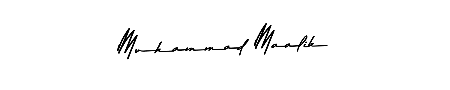 Design your own signature with our free online signature maker. With this signature software, you can create a handwritten (Asem Kandis PERSONAL USE) signature for name Muhammad Maalik. Muhammad Maalik signature style 9 images and pictures png