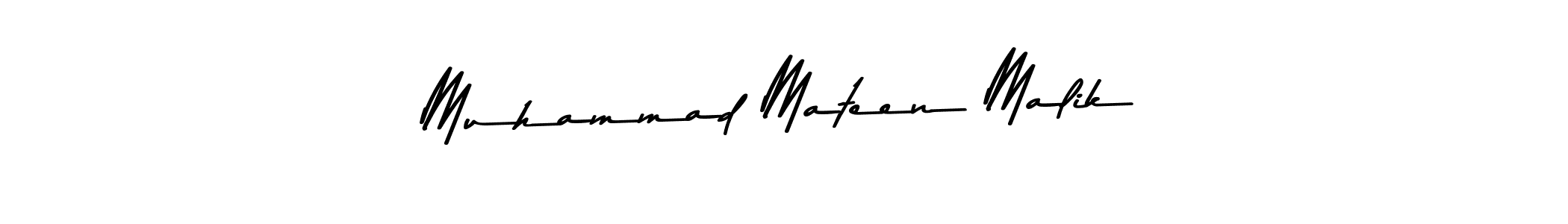 Also You can easily find your signature by using the search form. We will create Muhammad Mateen Malik name handwritten signature images for you free of cost using Asem Kandis PERSONAL USE sign style. Muhammad Mateen Malik signature style 9 images and pictures png