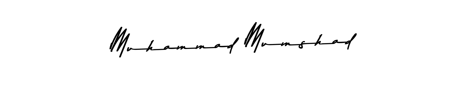 This is the best signature style for the Muhammad Mumshad name. Also you like these signature font (Asem Kandis PERSONAL USE). Mix name signature. Muhammad Mumshad signature style 9 images and pictures png