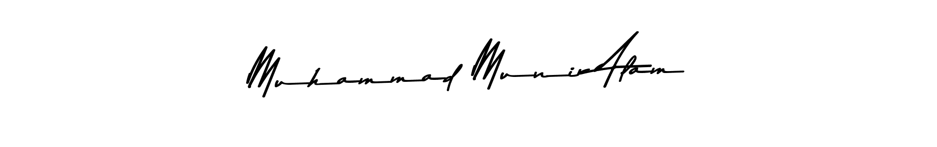 Make a beautiful signature design for name Muhammad Munir Alam. With this signature (Asem Kandis PERSONAL USE) style, you can create a handwritten signature for free. Muhammad Munir Alam signature style 9 images and pictures png