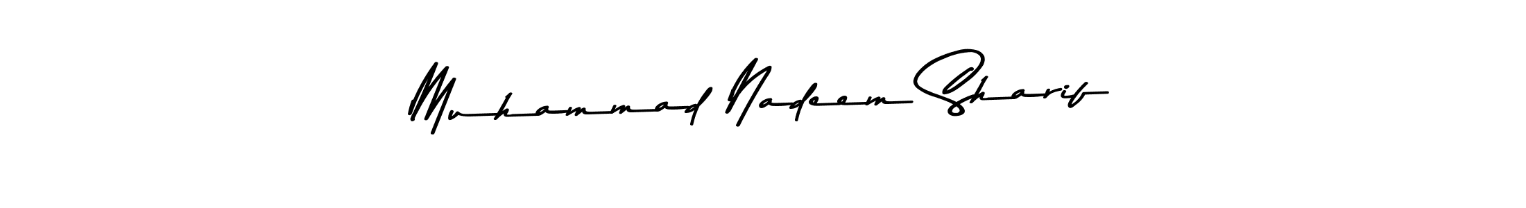 Make a beautiful signature design for name Muhammad Nadeem Sharif. With this signature (Asem Kandis PERSONAL USE) style, you can create a handwritten signature for free. Muhammad Nadeem Sharif signature style 9 images and pictures png