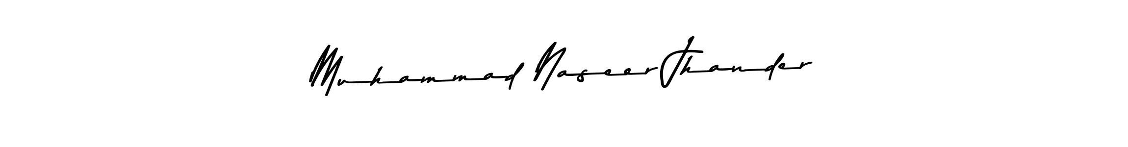 Muhammad Naseer Jhander stylish signature style. Best Handwritten Sign (Asem Kandis PERSONAL USE) for my name. Handwritten Signature Collection Ideas for my name Muhammad Naseer Jhander. Muhammad Naseer Jhander signature style 9 images and pictures png