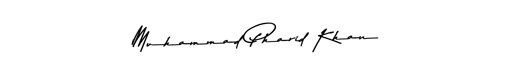 You can use this online signature creator to create a handwritten signature for the name Muhammad Pharid Khan. This is the best online autograph maker. Muhammad Pharid Khan signature style 9 images and pictures png