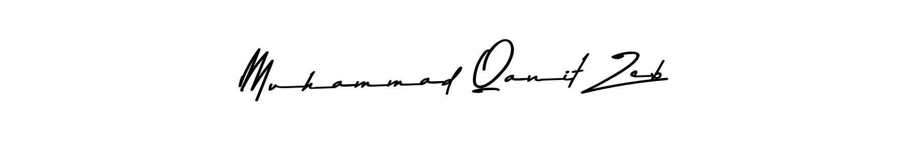 Design your own signature with our free online signature maker. With this signature software, you can create a handwritten (Asem Kandis PERSONAL USE) signature for name Muhammad Qanit Zeb. Muhammad Qanit Zeb signature style 9 images and pictures png