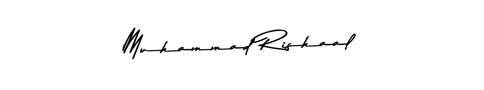 Design your own signature with our free online signature maker. With this signature software, you can create a handwritten (Asem Kandis PERSONAL USE) signature for name Muhammad Rishaal. Muhammad Rishaal signature style 9 images and pictures png