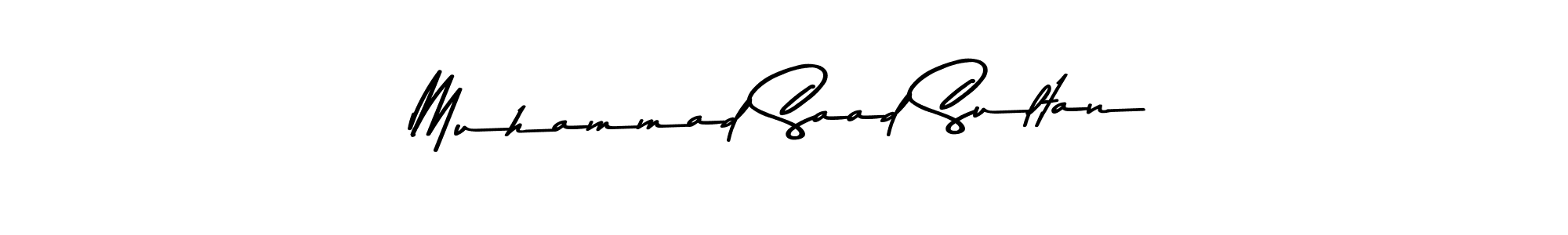 Design your own signature with our free online signature maker. With this signature software, you can create a handwritten (Asem Kandis PERSONAL USE) signature for name Muhammad Saad Sultan. Muhammad Saad Sultan signature style 9 images and pictures png