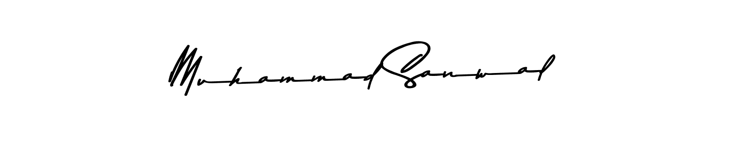 Make a beautiful signature design for name Muhammad Sanwal. With this signature (Asem Kandis PERSONAL USE) style, you can create a handwritten signature for free. Muhammad Sanwal signature style 9 images and pictures png