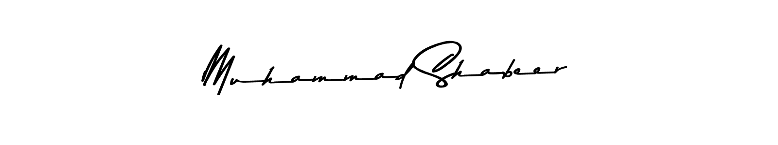 if you are searching for the best signature style for your name Muhammad Shabeer. so please give up your signature search. here we have designed multiple signature styles  using Asem Kandis PERSONAL USE. Muhammad Shabeer signature style 9 images and pictures png