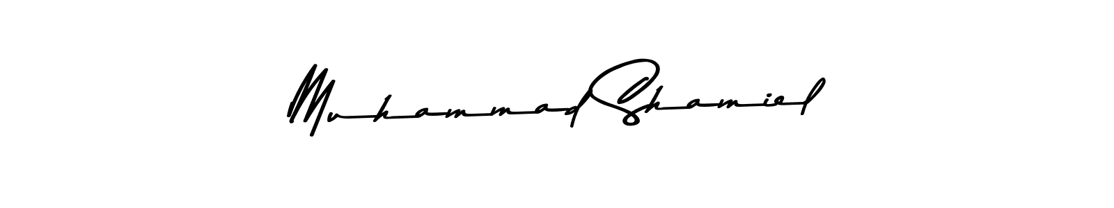 Create a beautiful signature design for name Muhammad Shamiel. With this signature (Asem Kandis PERSONAL USE) fonts, you can make a handwritten signature for free. Muhammad Shamiel signature style 9 images and pictures png
