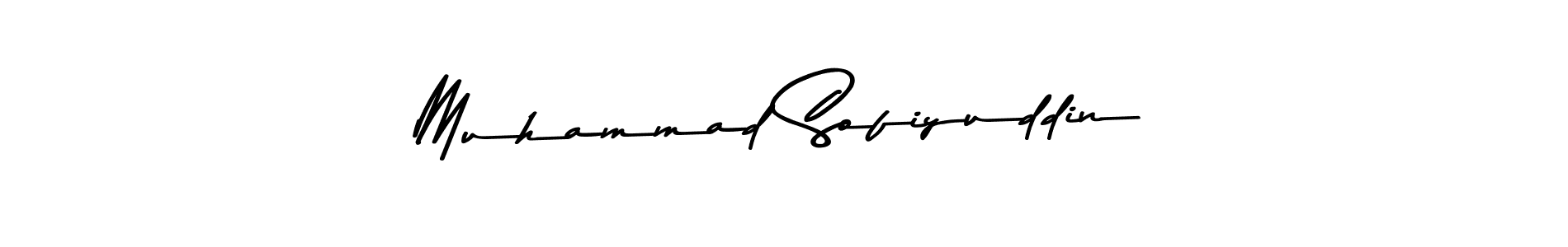 Make a beautiful signature design for name Muhammad Sofiyuddin. With this signature (Asem Kandis PERSONAL USE) style, you can create a handwritten signature for free. Muhammad Sofiyuddin signature style 9 images and pictures png