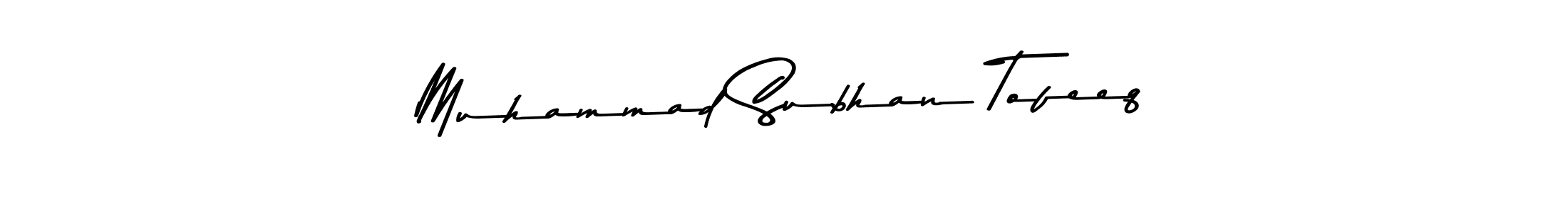 Also we have Muhammad Subhan Tofeeq name is the best signature style. Create professional handwritten signature collection using Asem Kandis PERSONAL USE autograph style. Muhammad Subhan Tofeeq signature style 9 images and pictures png