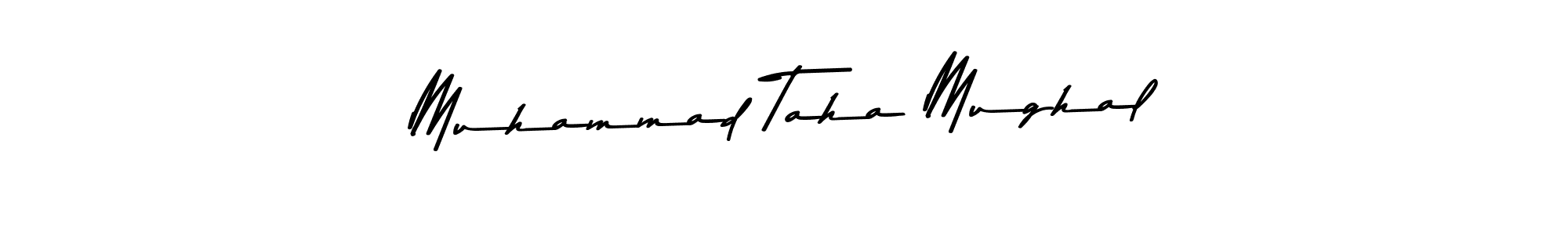 Make a beautiful signature design for name Muhammad Taha Mughal. With this signature (Asem Kandis PERSONAL USE) style, you can create a handwritten signature for free. Muhammad Taha Mughal signature style 9 images and pictures png