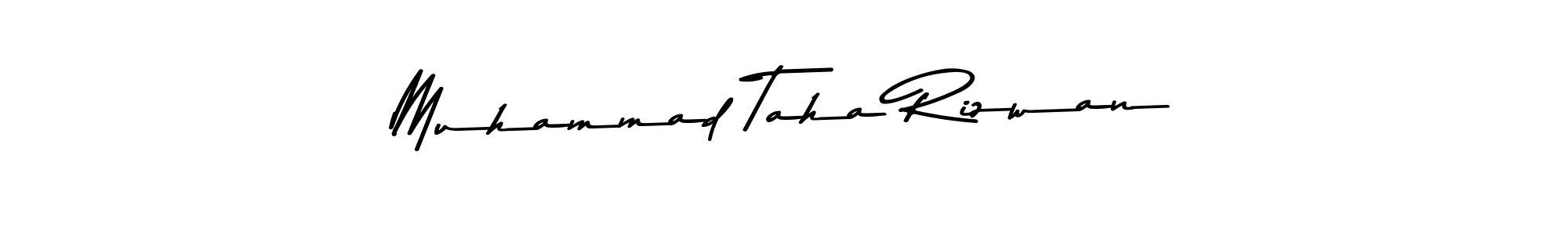Design your own signature with our free online signature maker. With this signature software, you can create a handwritten (Asem Kandis PERSONAL USE) signature for name Muhammad Taha Rizwan. Muhammad Taha Rizwan signature style 9 images and pictures png