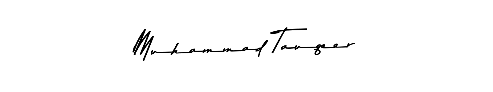 Create a beautiful signature design for name Muhammad Tauqeer. With this signature (Asem Kandis PERSONAL USE) fonts, you can make a handwritten signature for free. Muhammad Tauqeer signature style 9 images and pictures png