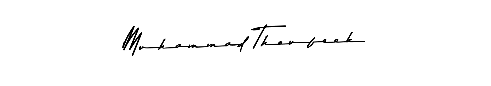 Muhammad Thoufeek stylish signature style. Best Handwritten Sign (Asem Kandis PERSONAL USE) for my name. Handwritten Signature Collection Ideas for my name Muhammad Thoufeek. Muhammad Thoufeek signature style 9 images and pictures png