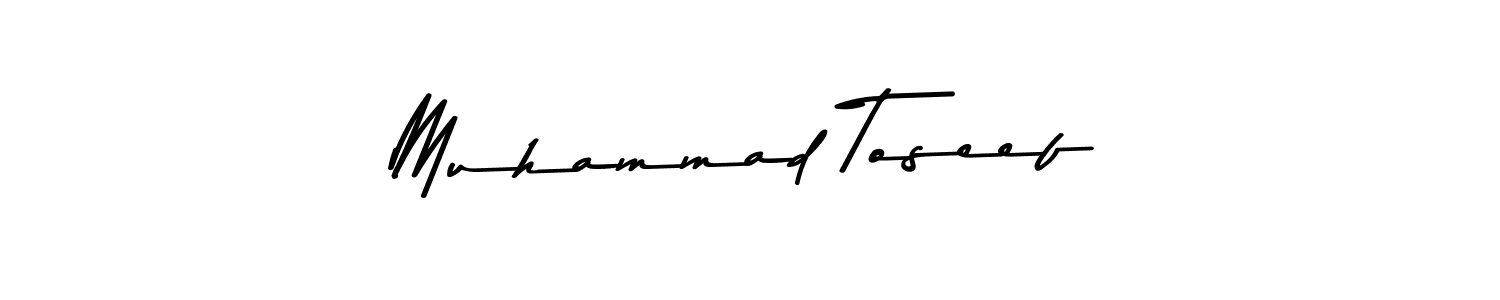 Make a short Muhammad Toseef signature style. Manage your documents anywhere anytime using Asem Kandis PERSONAL USE. Create and add eSignatures, submit forms, share and send files easily. Muhammad Toseef signature style 9 images and pictures png