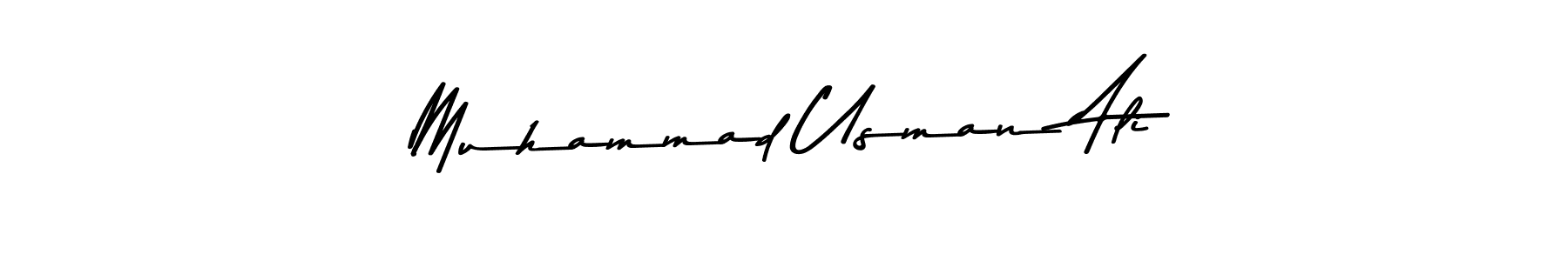 Design your own signature with our free online signature maker. With this signature software, you can create a handwritten (Asem Kandis PERSONAL USE) signature for name Muhammad Usman Ali. Muhammad Usman Ali signature style 9 images and pictures png
