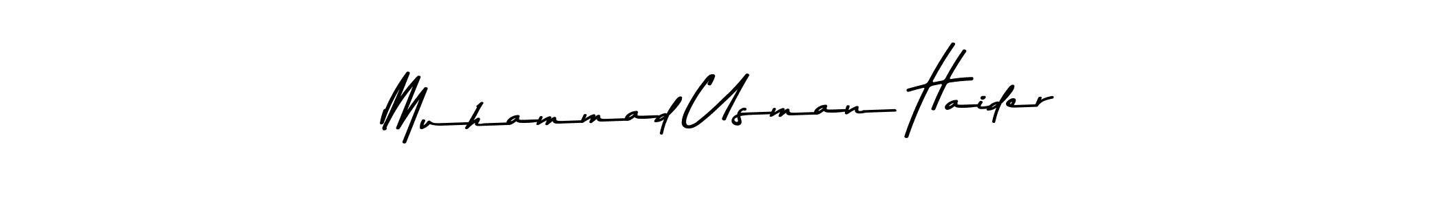 The best way (Asem Kandis PERSONAL USE) to make a short signature is to pick only two or three words in your name. The name Muhammad Usman Haider include a total of six letters. For converting this name. Muhammad Usman Haider signature style 9 images and pictures png
