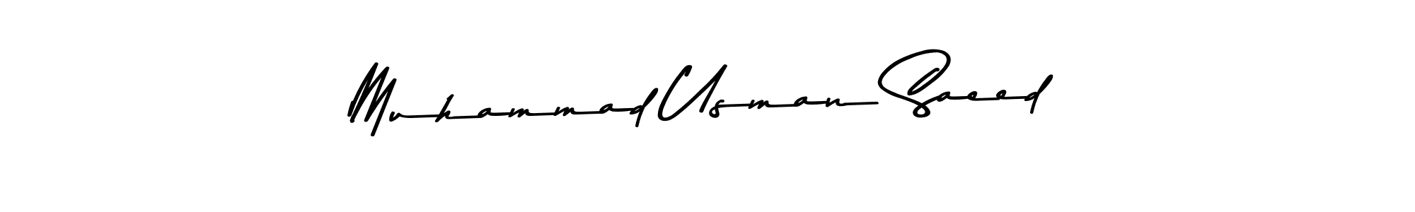 How to make Muhammad Usman Saeed signature? Asem Kandis PERSONAL USE is a professional autograph style. Create handwritten signature for Muhammad Usman Saeed name. Muhammad Usman Saeed signature style 9 images and pictures png