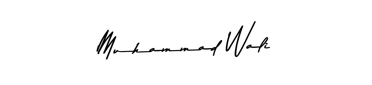 Create a beautiful signature design for name Muhammad Wali. With this signature (Asem Kandis PERSONAL USE) fonts, you can make a handwritten signature for free. Muhammad Wali signature style 9 images and pictures png