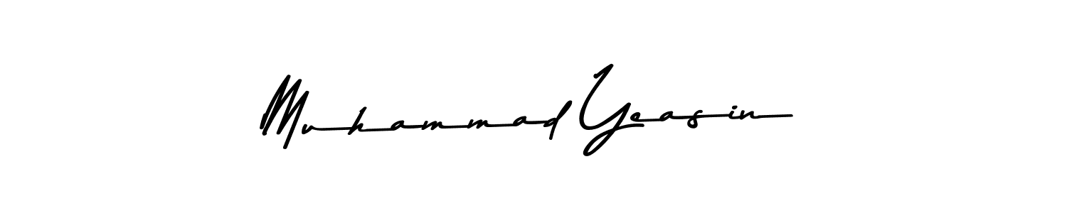 Make a beautiful signature design for name Muhammad Yeasin. With this signature (Asem Kandis PERSONAL USE) style, you can create a handwritten signature for free. Muhammad Yeasin signature style 9 images and pictures png