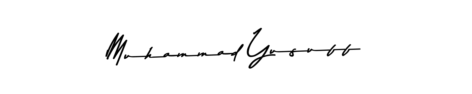 Use a signature maker to create a handwritten signature online. With this signature software, you can design (Asem Kandis PERSONAL USE) your own signature for name Muhammad Yusuff. Muhammad Yusuff signature style 9 images and pictures png