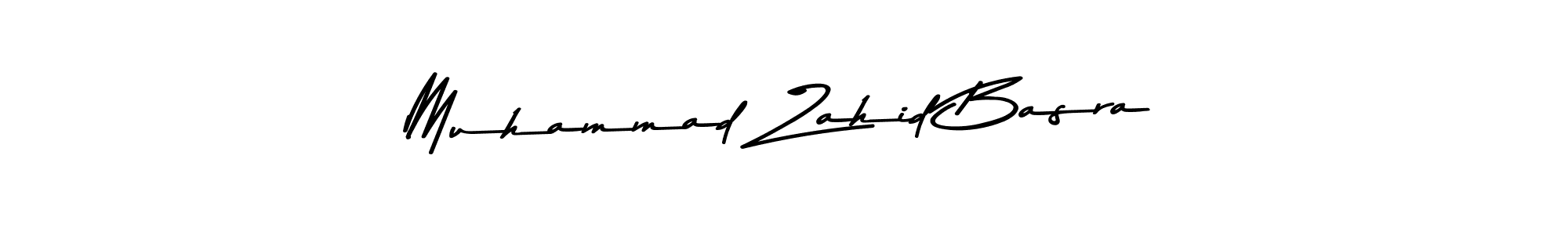 Create a beautiful signature design for name Muhammad Zahid Basra. With this signature (Asem Kandis PERSONAL USE) fonts, you can make a handwritten signature for free. Muhammad Zahid Basra signature style 9 images and pictures png