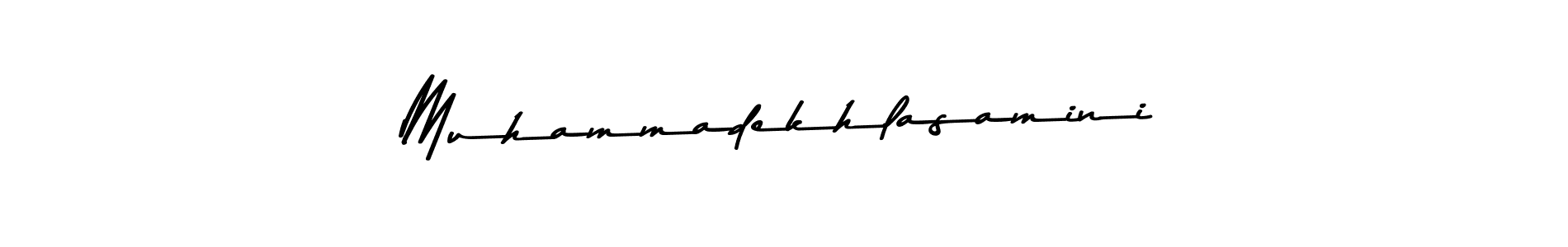 Also we have Muhammadekhlasamini name is the best signature style. Create professional handwritten signature collection using Asem Kandis PERSONAL USE autograph style. Muhammadekhlasamini signature style 9 images and pictures png