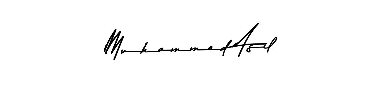 Create a beautiful signature design for name Muhammed Asil. With this signature (Asem Kandis PERSONAL USE) fonts, you can make a handwritten signature for free. Muhammed Asil signature style 9 images and pictures png