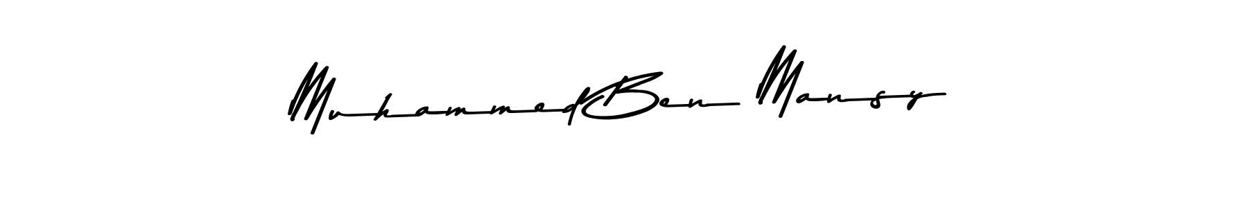 Asem Kandis PERSONAL USE is a professional signature style that is perfect for those who want to add a touch of class to their signature. It is also a great choice for those who want to make their signature more unique. Get Muhammed Ben Mansy name to fancy signature for free. Muhammed Ben Mansy signature style 9 images and pictures png