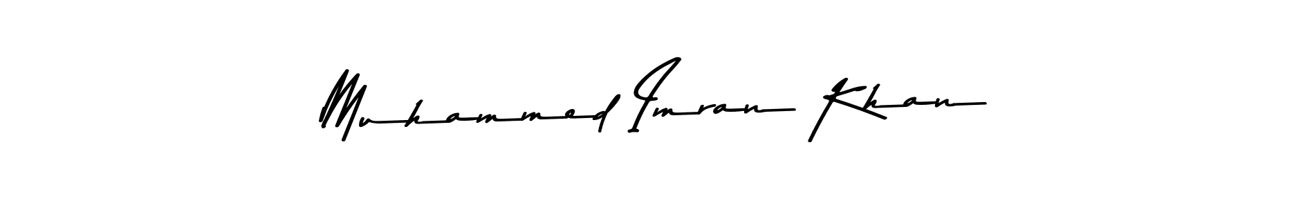 How to make Muhammed Imran Khan name signature. Use Asem Kandis PERSONAL USE style for creating short signs online. This is the latest handwritten sign. Muhammed Imran Khan signature style 9 images and pictures png