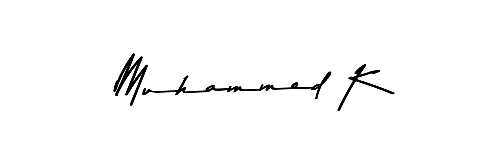 Also we have Muhammed K name is the best signature style. Create professional handwritten signature collection using Asem Kandis PERSONAL USE autograph style. Muhammed K signature style 9 images and pictures png