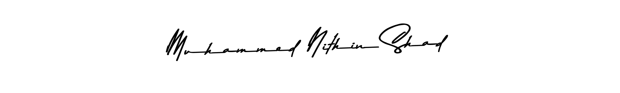 Design your own signature with our free online signature maker. With this signature software, you can create a handwritten (Asem Kandis PERSONAL USE) signature for name Muhammed Nithin Shad. Muhammed Nithin Shad signature style 9 images and pictures png