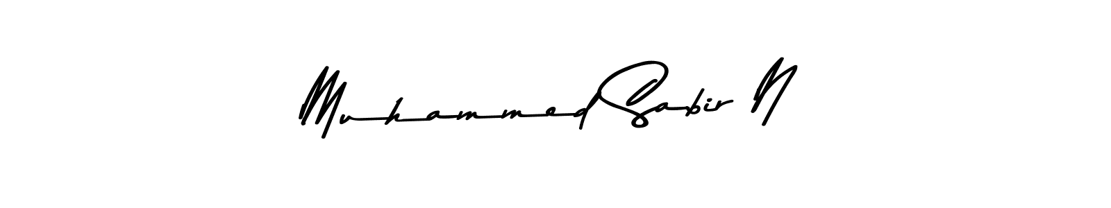 Also we have Muhammed Sabir N name is the best signature style. Create professional handwritten signature collection using Asem Kandis PERSONAL USE autograph style. Muhammed Sabir N signature style 9 images and pictures png