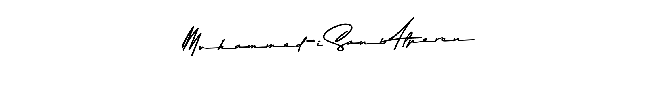 Use a signature maker to create a handwritten signature online. With this signature software, you can design (Asem Kandis PERSONAL USE) your own signature for name Muhammed-i Sani Alperen. Muhammed-i Sani Alperen signature style 9 images and pictures png