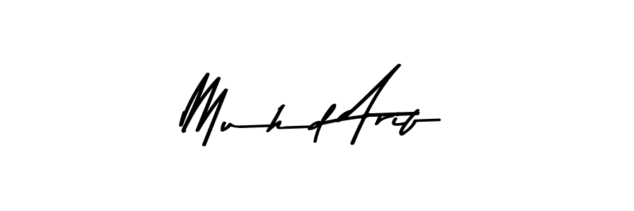 Muhd Arif stylish signature style. Best Handwritten Sign (Asem Kandis PERSONAL USE) for my name. Handwritten Signature Collection Ideas for my name Muhd Arif. Muhd Arif signature style 9 images and pictures png