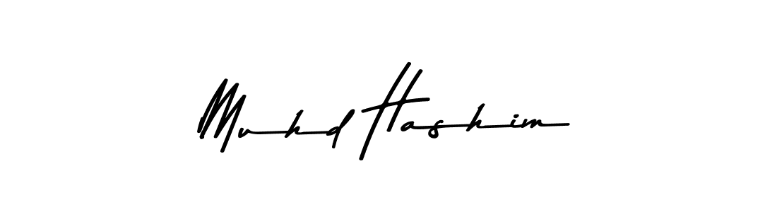 Create a beautiful signature design for name Muhd Hashim. With this signature (Asem Kandis PERSONAL USE) fonts, you can make a handwritten signature for free. Muhd Hashim signature style 9 images and pictures png