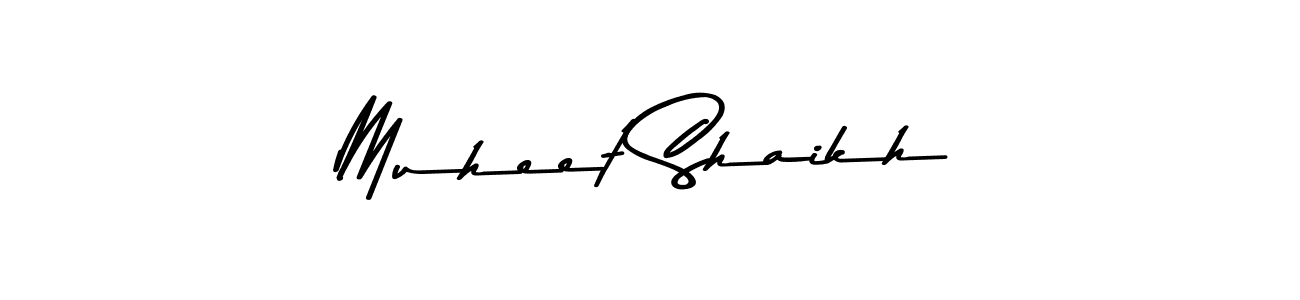 Use a signature maker to create a handwritten signature online. With this signature software, you can design (Asem Kandis PERSONAL USE) your own signature for name Muheet Shaikh. Muheet Shaikh signature style 9 images and pictures png