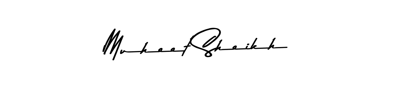 You should practise on your own different ways (Asem Kandis PERSONAL USE) to write your name (Muheet Sheikh) in signature. don't let someone else do it for you. Muheet Sheikh signature style 9 images and pictures png