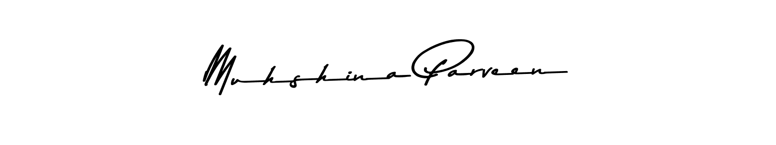 The best way (Asem Kandis PERSONAL USE) to make a short signature is to pick only two or three words in your name. The name Muhshina Parveen include a total of six letters. For converting this name. Muhshina Parveen signature style 9 images and pictures png