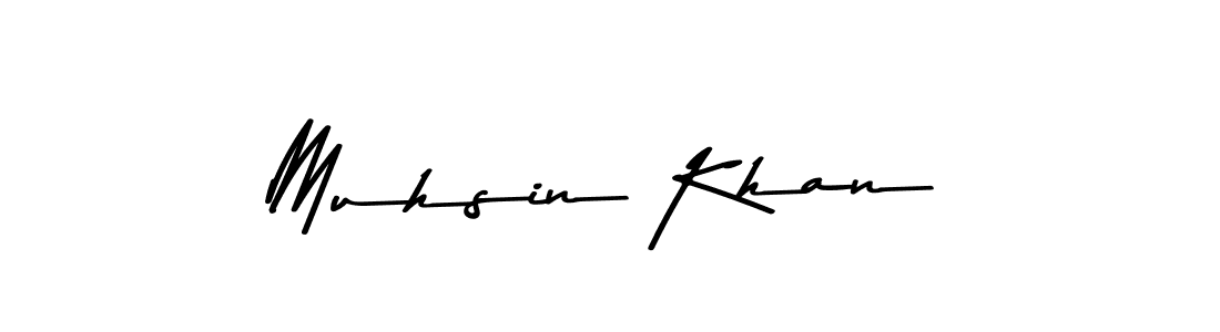 Design your own signature with our free online signature maker. With this signature software, you can create a handwritten (Asem Kandis PERSONAL USE) signature for name Muhsin Khan. Muhsin Khan signature style 9 images and pictures png