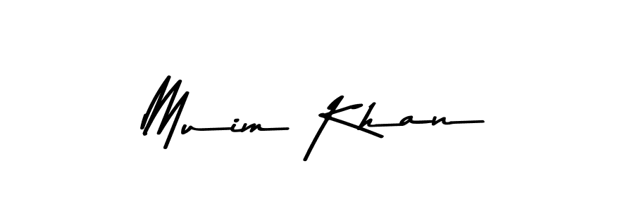 Design your own signature with our free online signature maker. With this signature software, you can create a handwritten (Asem Kandis PERSONAL USE) signature for name Muim Khan. Muim Khan signature style 9 images and pictures png
