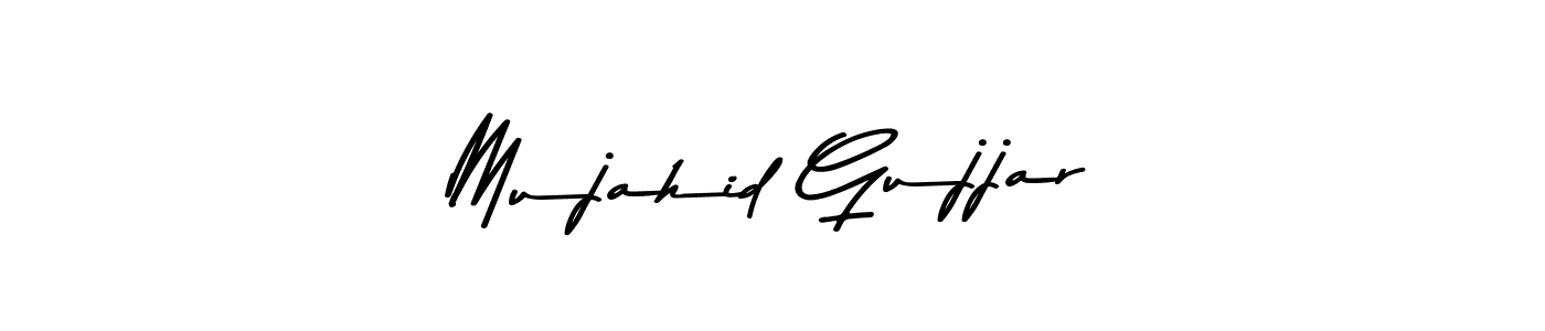 Use a signature maker to create a handwritten signature online. With this signature software, you can design (Asem Kandis PERSONAL USE) your own signature for name Mujahid Gujjar. Mujahid Gujjar signature style 9 images and pictures png