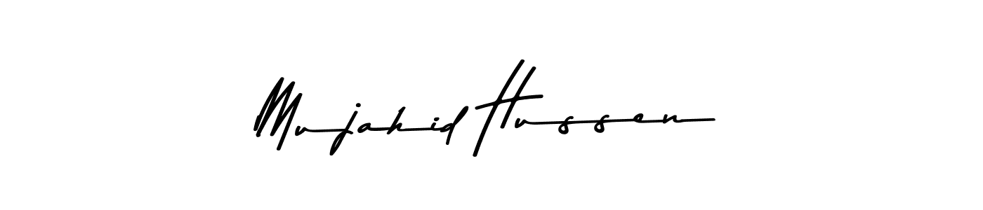 Make a beautiful signature design for name Mujahid Hussen. Use this online signature maker to create a handwritten signature for free. Mujahid Hussen signature style 9 images and pictures png