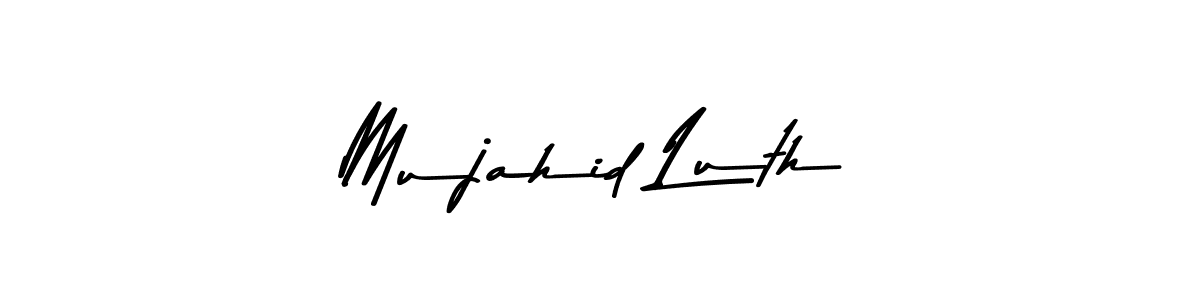 How to make Mujahid Luth signature? Asem Kandis PERSONAL USE is a professional autograph style. Create handwritten signature for Mujahid Luth name. Mujahid Luth signature style 9 images and pictures png