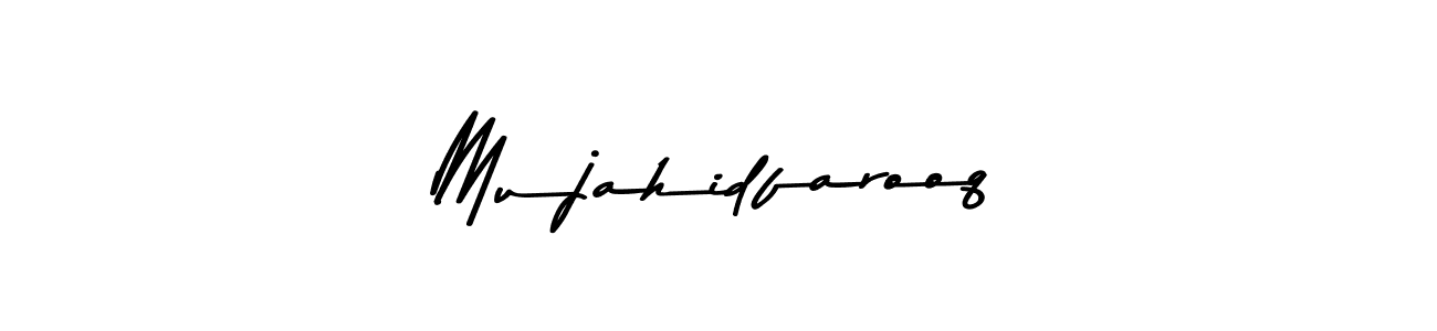The best way (Asem Kandis PERSONAL USE) to make a short signature is to pick only two or three words in your name. The name Mujahidfarooq include a total of six letters. For converting this name. Mujahidfarooq signature style 9 images and pictures png