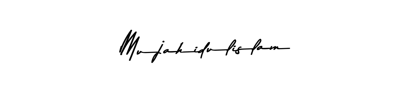 Use a signature maker to create a handwritten signature online. With this signature software, you can design (Asem Kandis PERSONAL USE) your own signature for name Mujahidulislam. Mujahidulislam signature style 9 images and pictures png