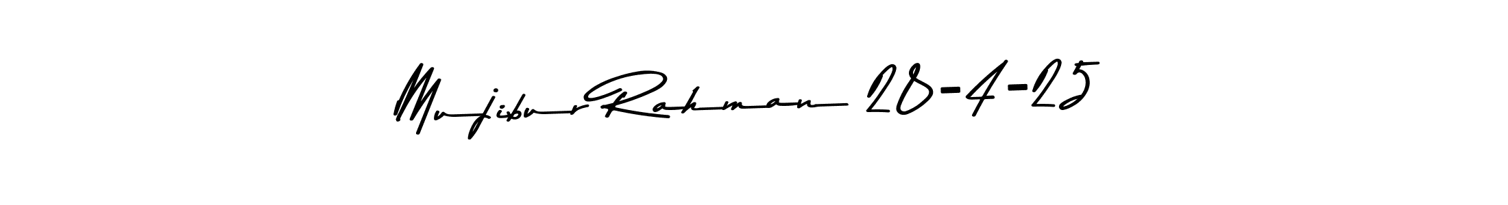 Design your own signature with our free online signature maker. With this signature software, you can create a handwritten (Asem Kandis PERSONAL USE) signature for name Mujibur Rahman 28-4-25. Mujibur Rahman 28-4-25 signature style 9 images and pictures png
