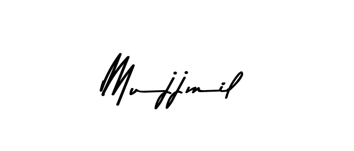How to make Mujjmil name signature. Use Asem Kandis PERSONAL USE style for creating short signs online. This is the latest handwritten sign. Mujjmil signature style 9 images and pictures png