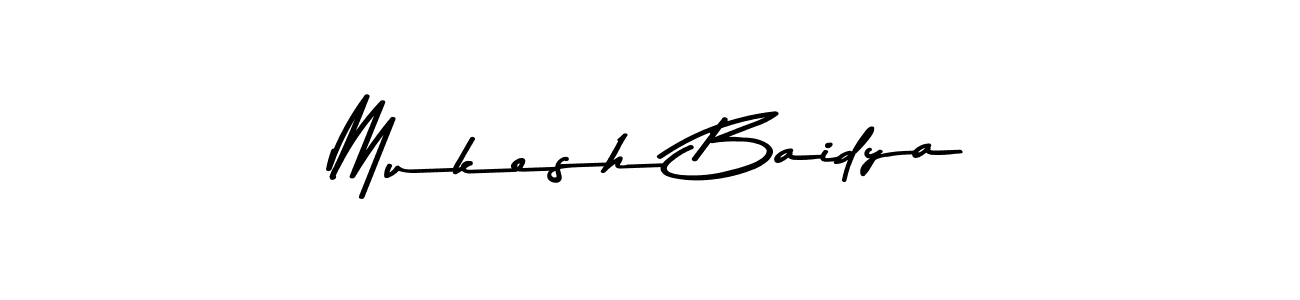 Also You can easily find your signature by using the search form. We will create Mukesh Baidya name handwritten signature images for you free of cost using Asem Kandis PERSONAL USE sign style. Mukesh Baidya signature style 9 images and pictures png
